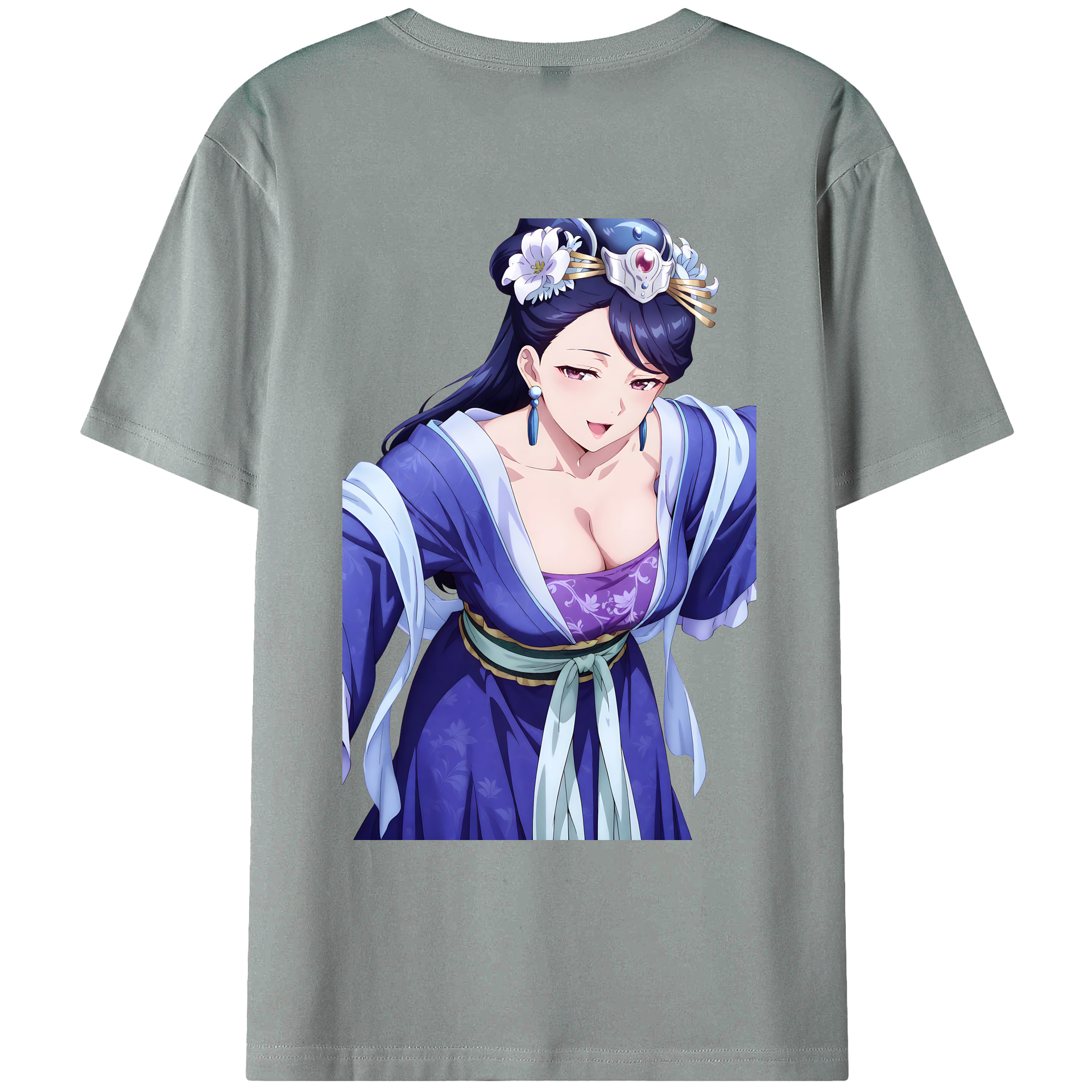（画像用） 薬屋のひとりごと The Apothecary Diaries 綿100％ メンズ半袖Tシャツ（バックプリント） 通気性